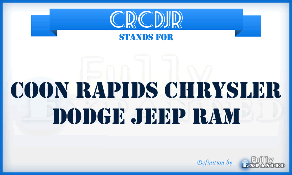 CRCDJR - Coon Rapids Chrysler Dodge Jeep Ram