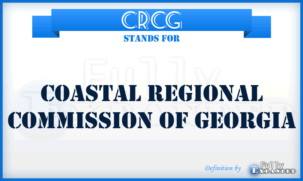 CRCG - Coastal Regional Commission of Georgia