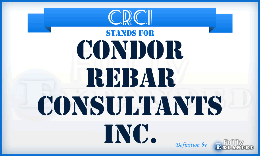 CRCI - Condor Rebar Consultants Inc.