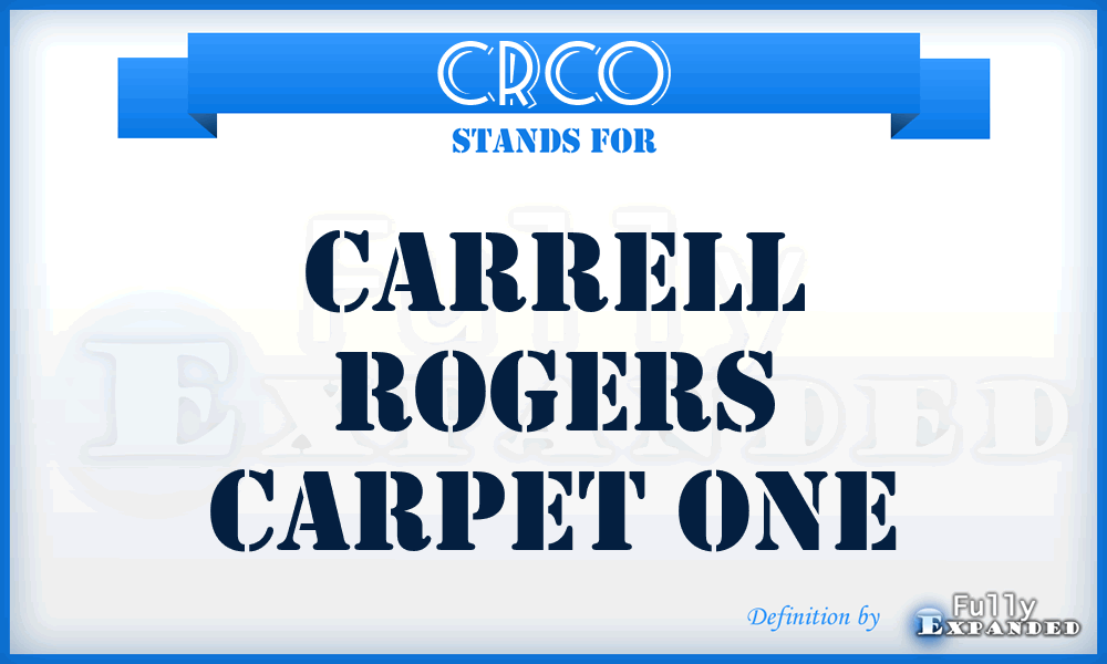 CRCO - Carrell Rogers Carpet One