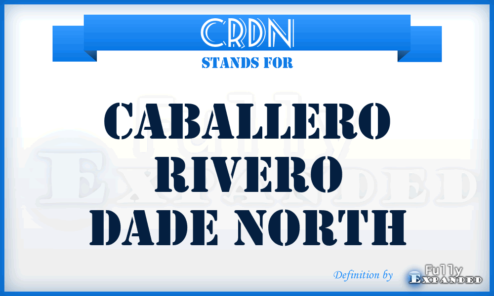 CRDN - Caballero Rivero Dade North