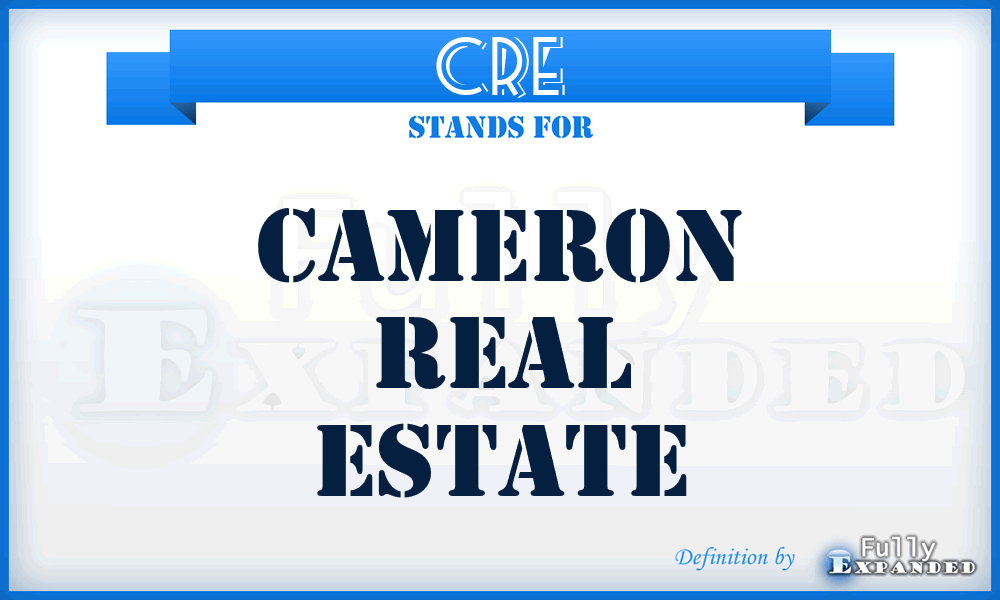 CRE - Cameron Real Estate