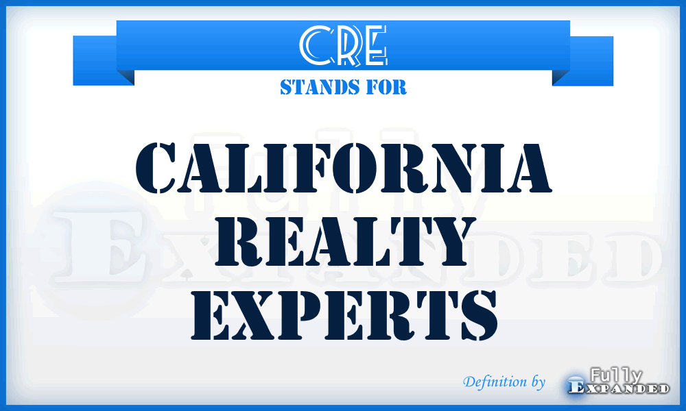 CRE - California Realty Experts