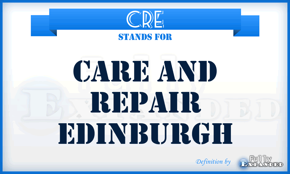 CRE - Care and Repair Edinburgh