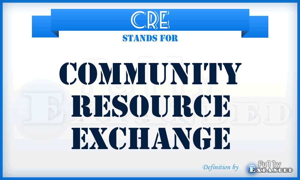 CRE - Community Resource Exchange