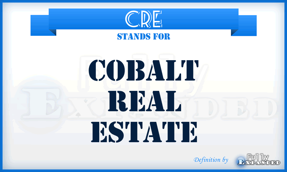 CRE - Cobalt Real Estate