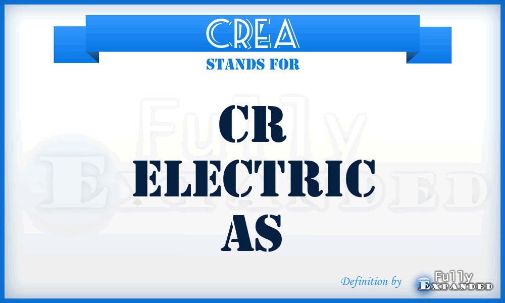 CREA - CR Electric As