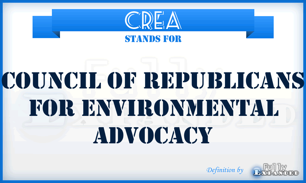 CREA - Council of Republicans for Environmental Advocacy