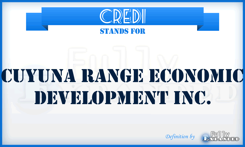 CREDI - Cuyuna Range Economic Development Inc.