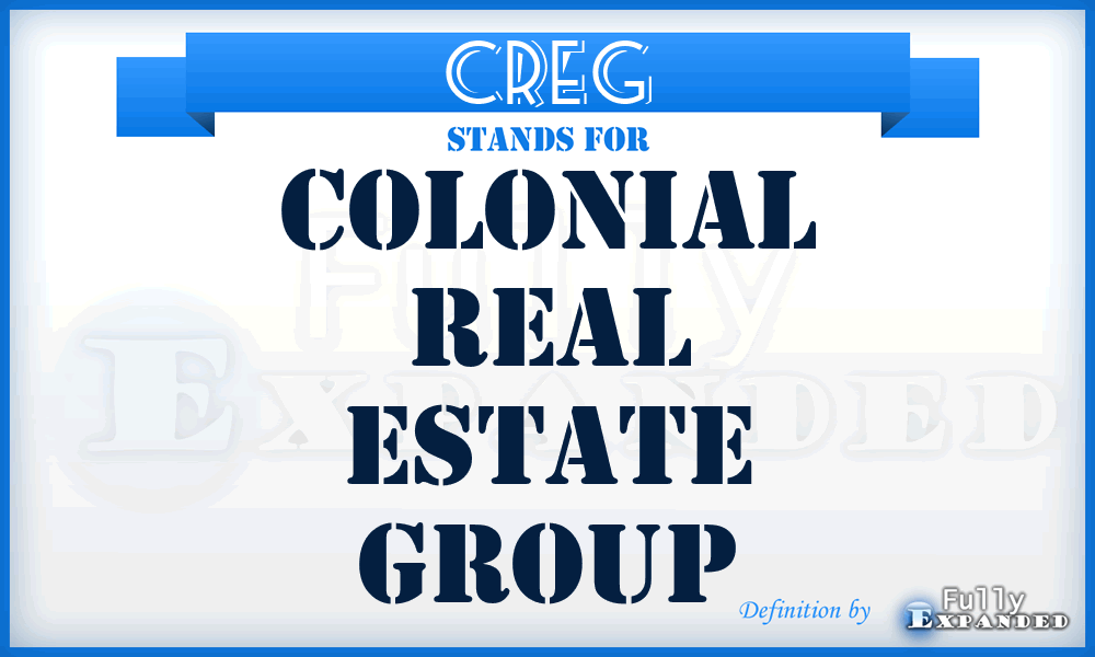 CREG - Colonial Real Estate Group