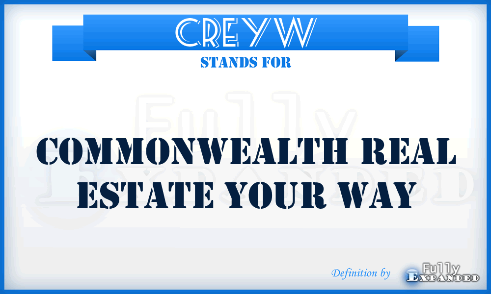 CREYW - Commonwealth Real Estate Your Way