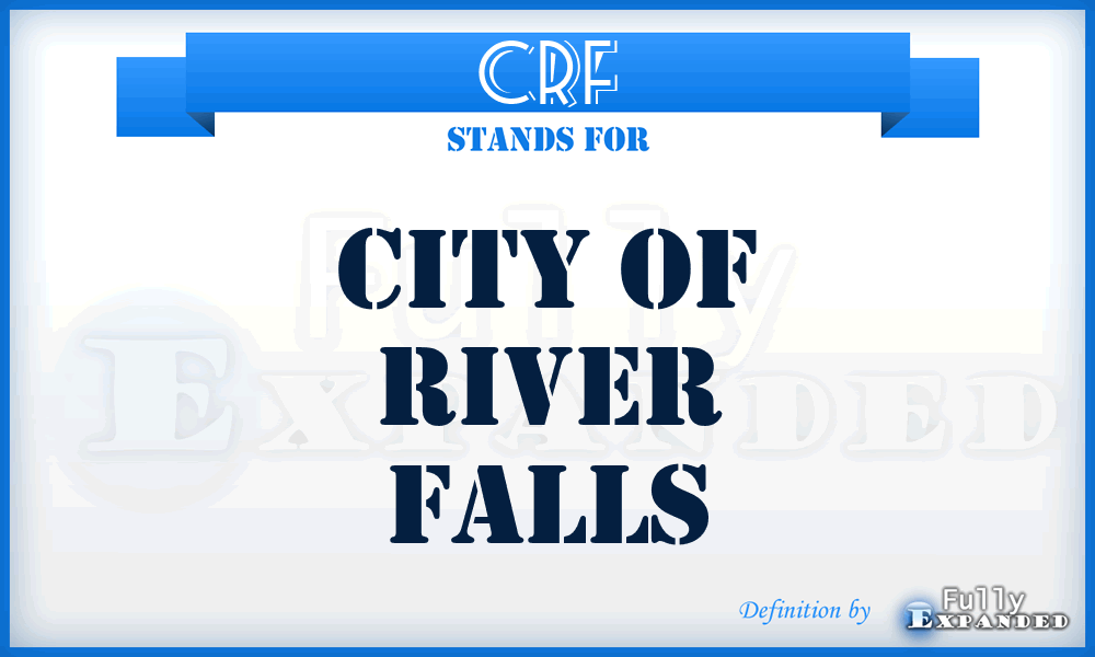 CRF - City of River Falls