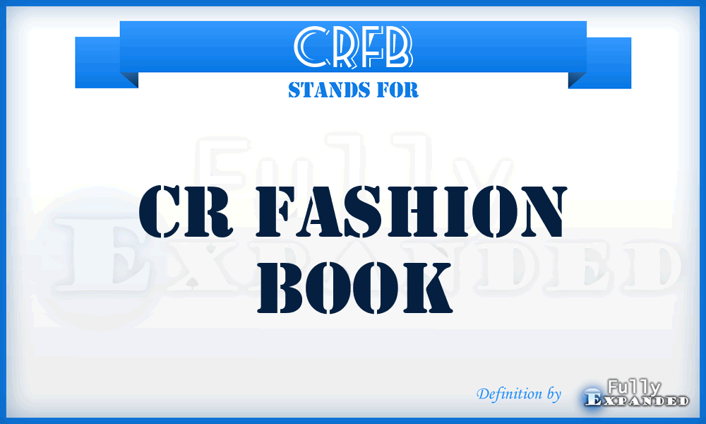 CRFB - CR Fashion Book