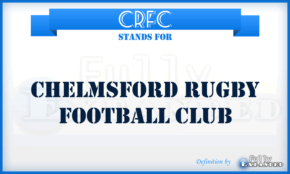 CRFC - Chelmsford Rugby Football Club