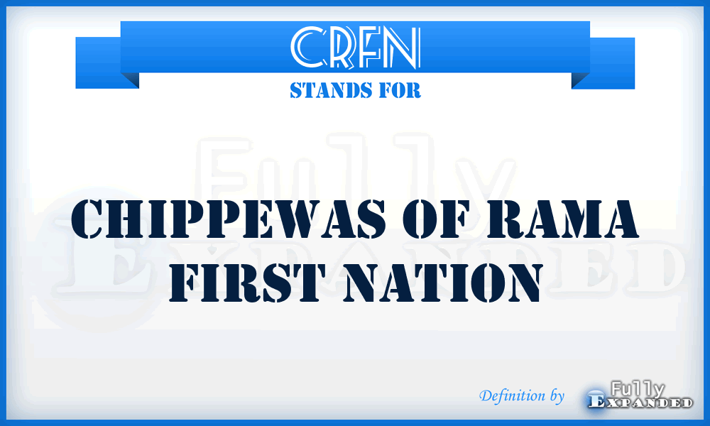 CRFN - Chippewas of Rama First Nation