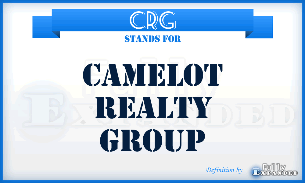 CRG - Camelot Realty Group