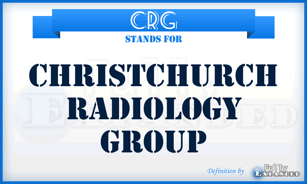 CRG - Christchurch Radiology Group