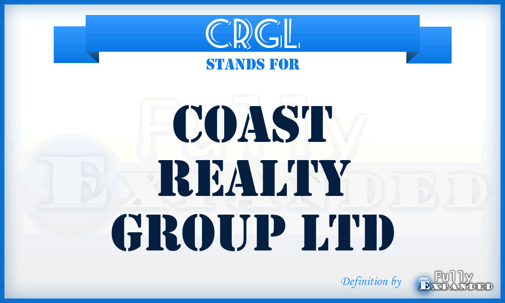 CRGL - Coast Realty Group Ltd