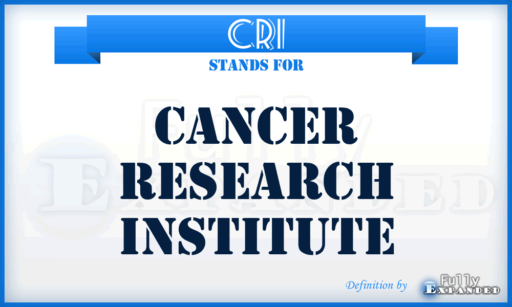 CRI - Cancer Research Institute