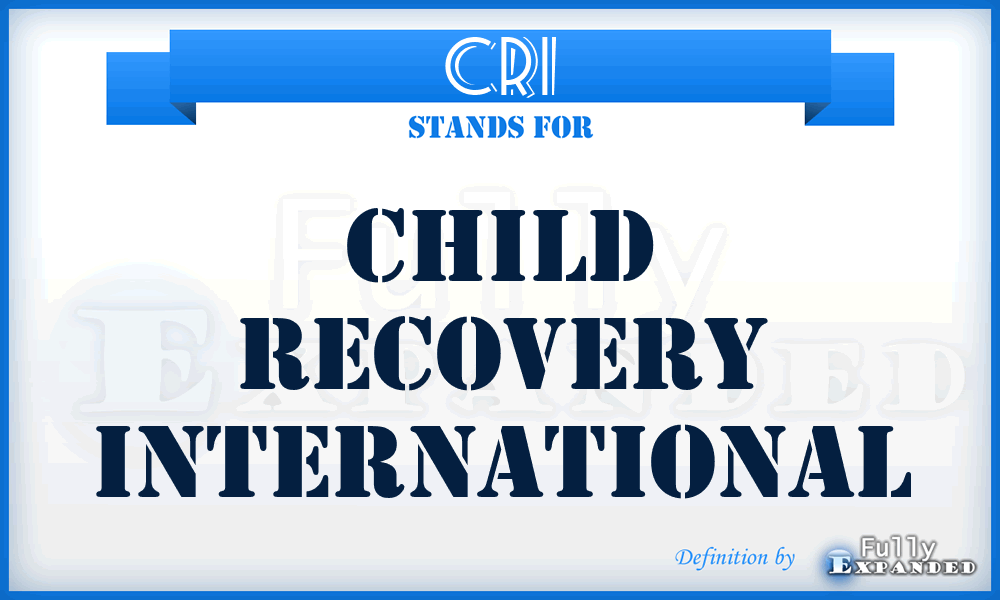 CRI - Child Recovery International