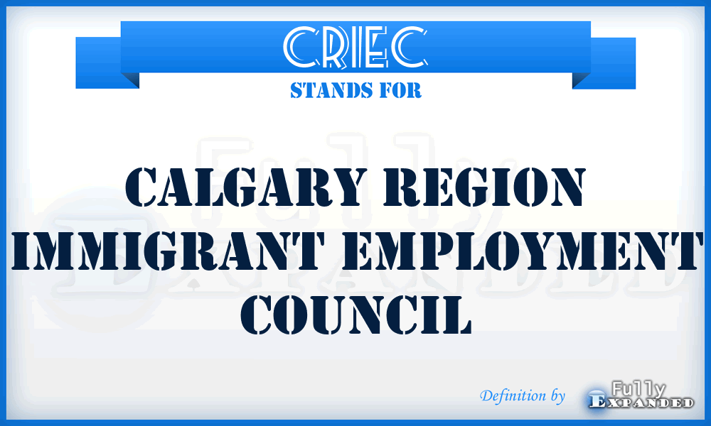 CRIEC - Calgary Region Immigrant Employment Council