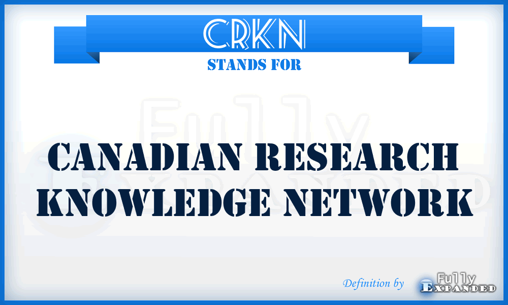 CRKN - Canadian Research Knowledge Network