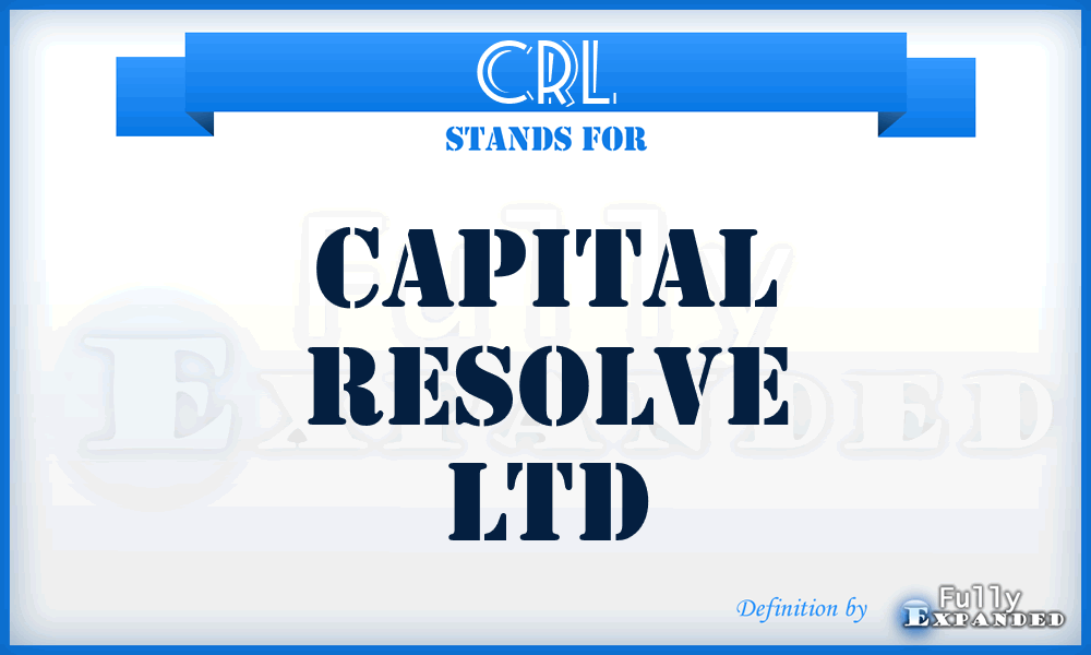 CRL - Capital Resolve Ltd