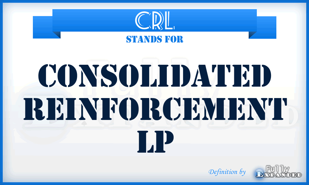 CRL - Consolidated Reinforcement Lp