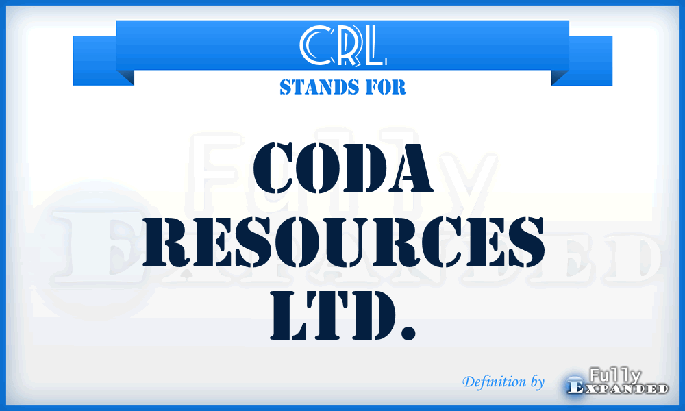 CRL - Coda Resources Ltd.