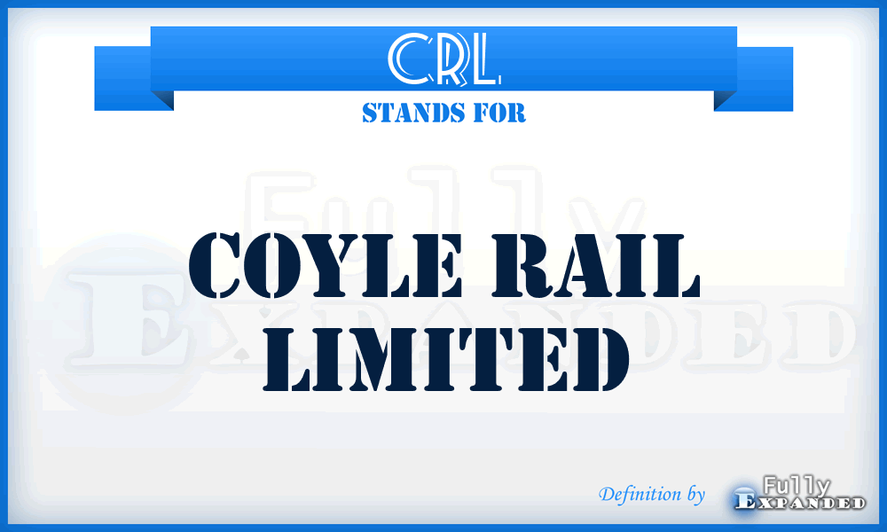 CRL - Coyle Rail Limited