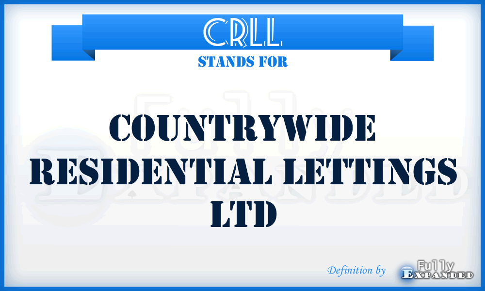 CRLL - Countrywide Residential Lettings Ltd