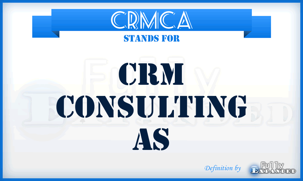 CRMCA - CRM Consulting As