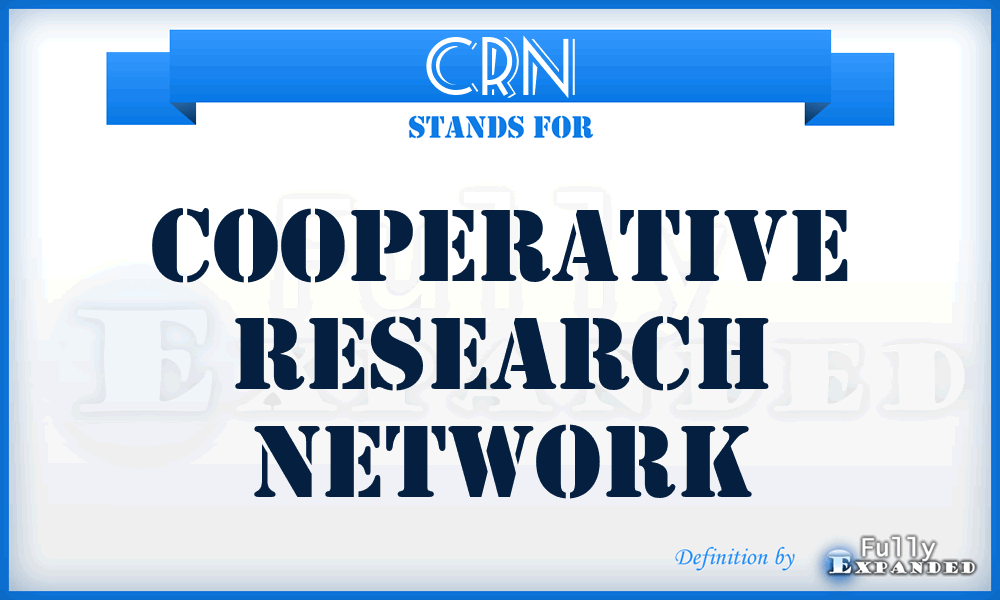 CRN - Cooperative Research Network