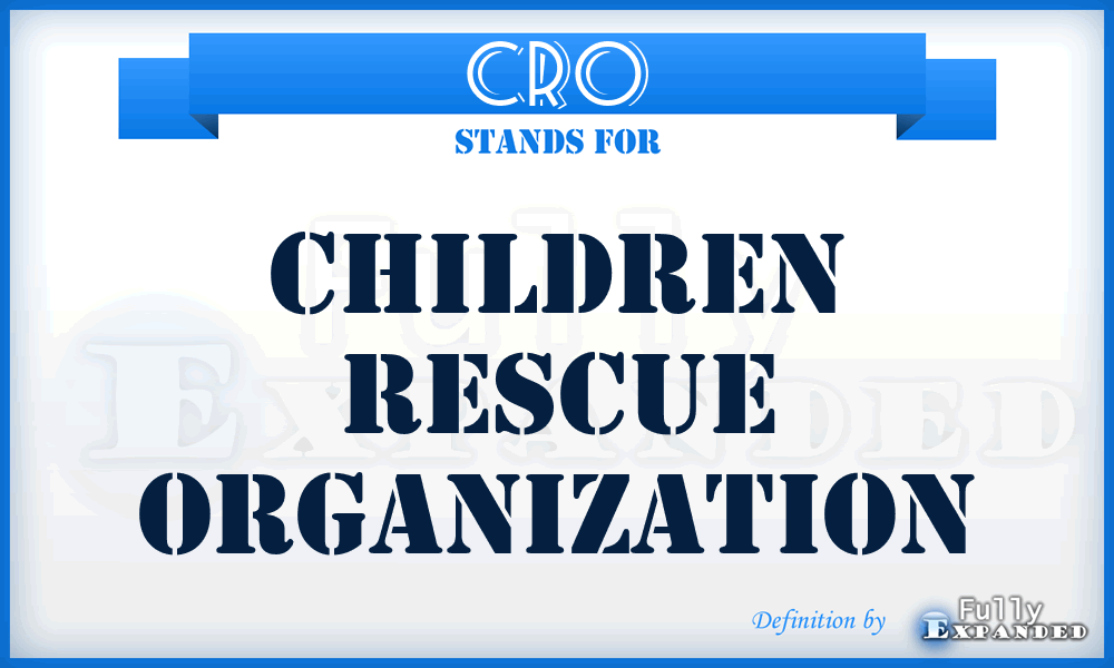 CRO - Children Rescue Organization