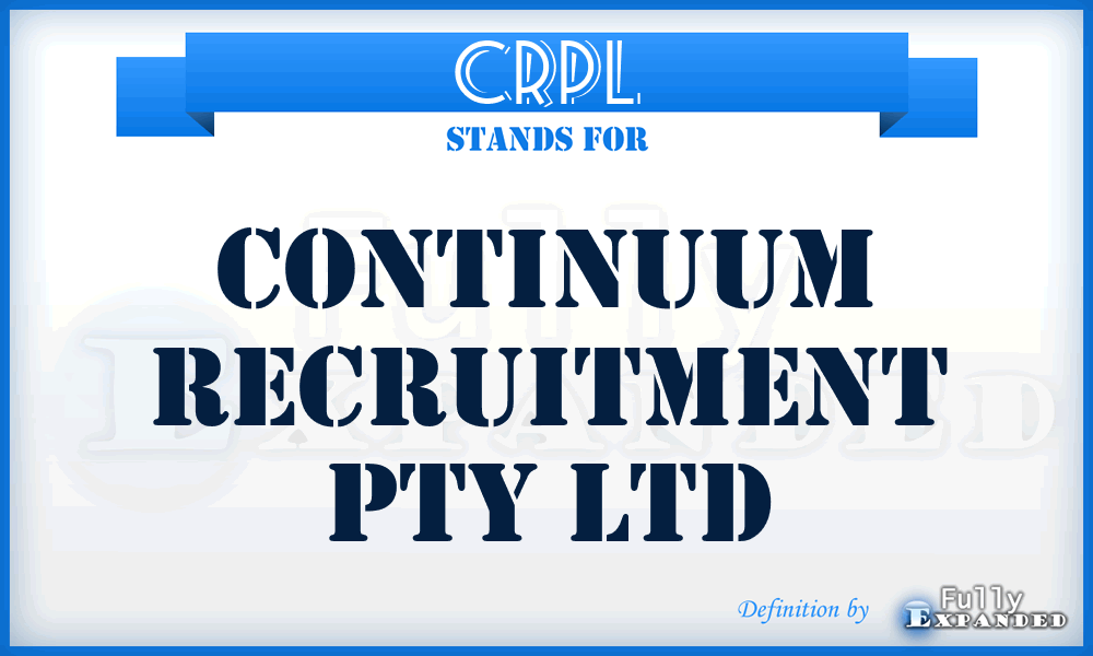 CRPL - Continuum Recruitment Pty Ltd