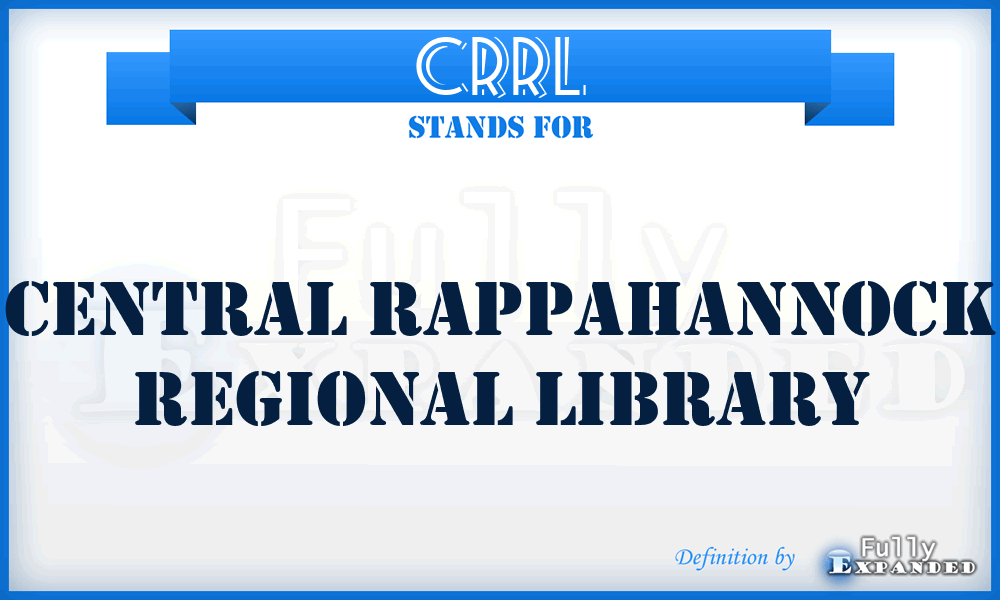 CRRL - Central Rappahannock Regional Library