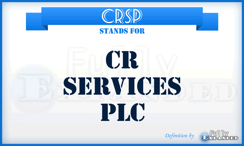 CRSP - CR Services PLC