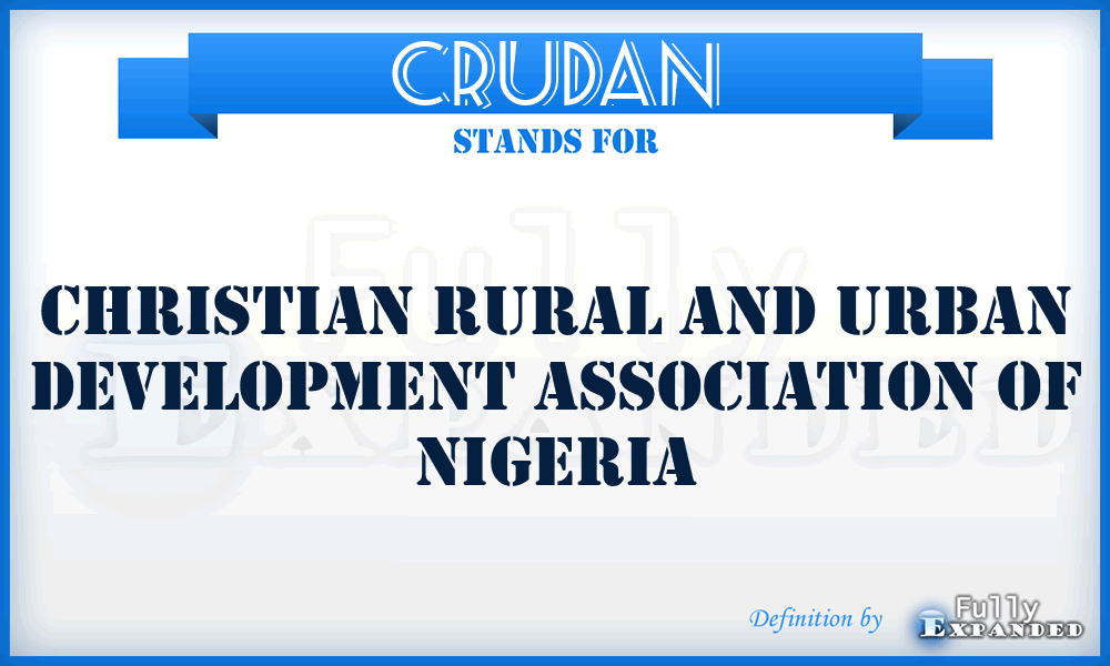 CRUDAN - Christian Rural and Urban Development Association of Nigeria