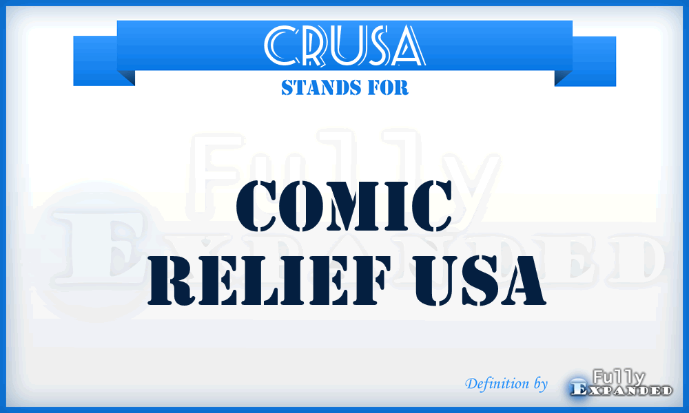 CRUSA - Comic Relief USA