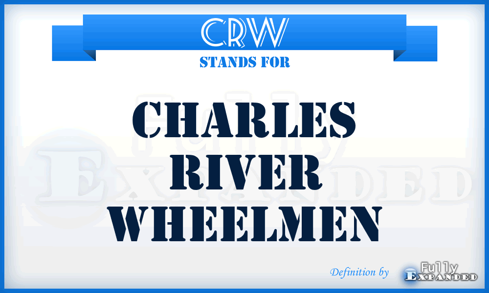 CRW - Charles River Wheelmen