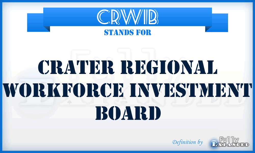 CRWIB - Crater Regional Workforce Investment Board