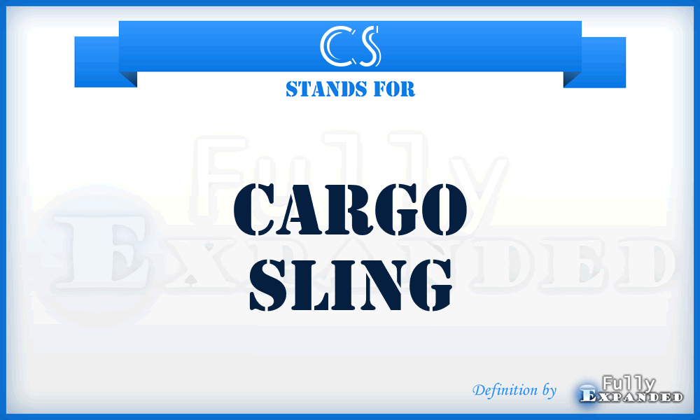 CS - Cargo Sling
