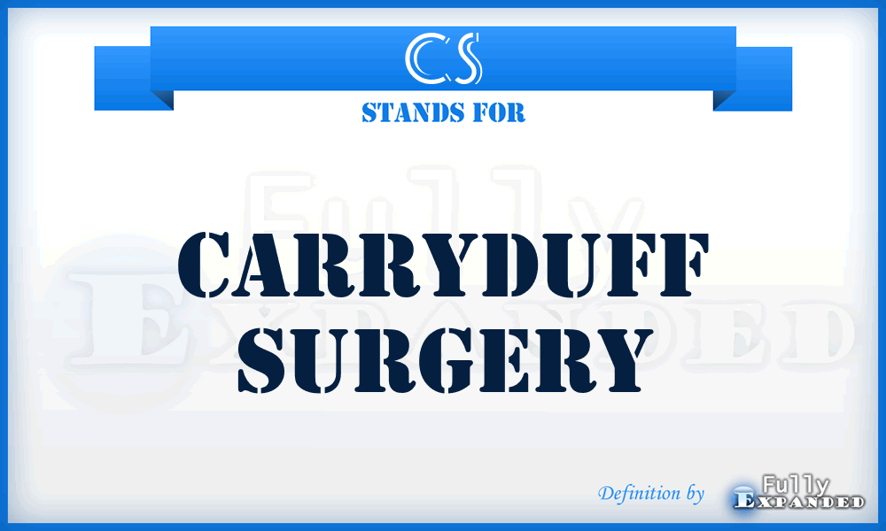 CS - Carryduff Surgery