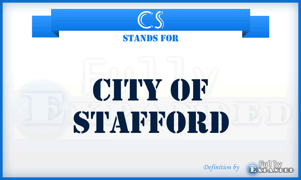 CS - City of Stafford