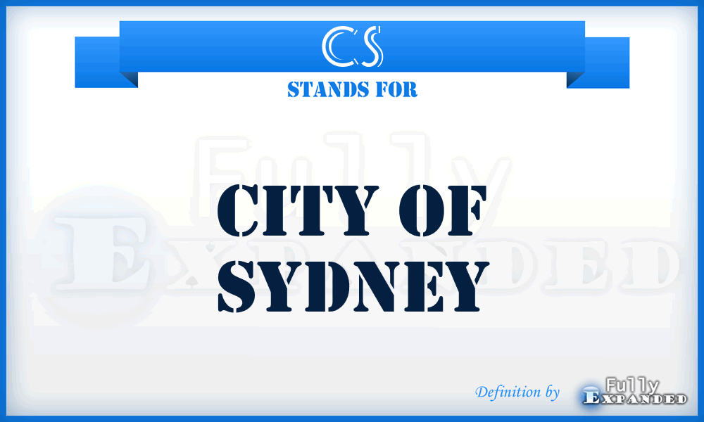 CS - City of Sydney