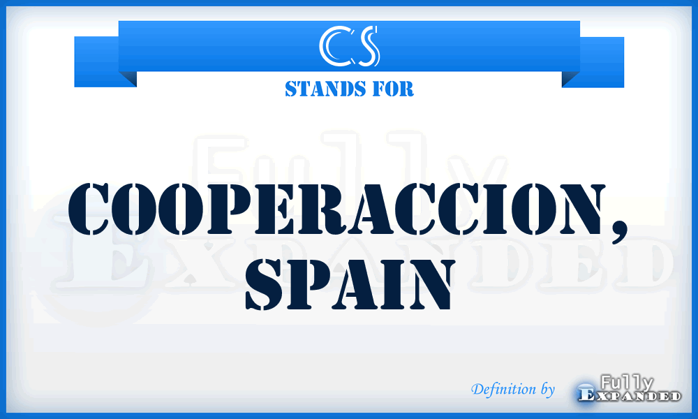 CS - Cooperaccion, Spain