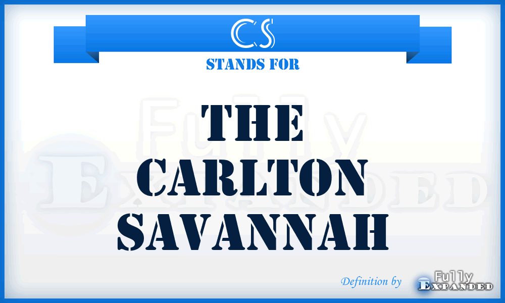 CS - The Carlton Savannah