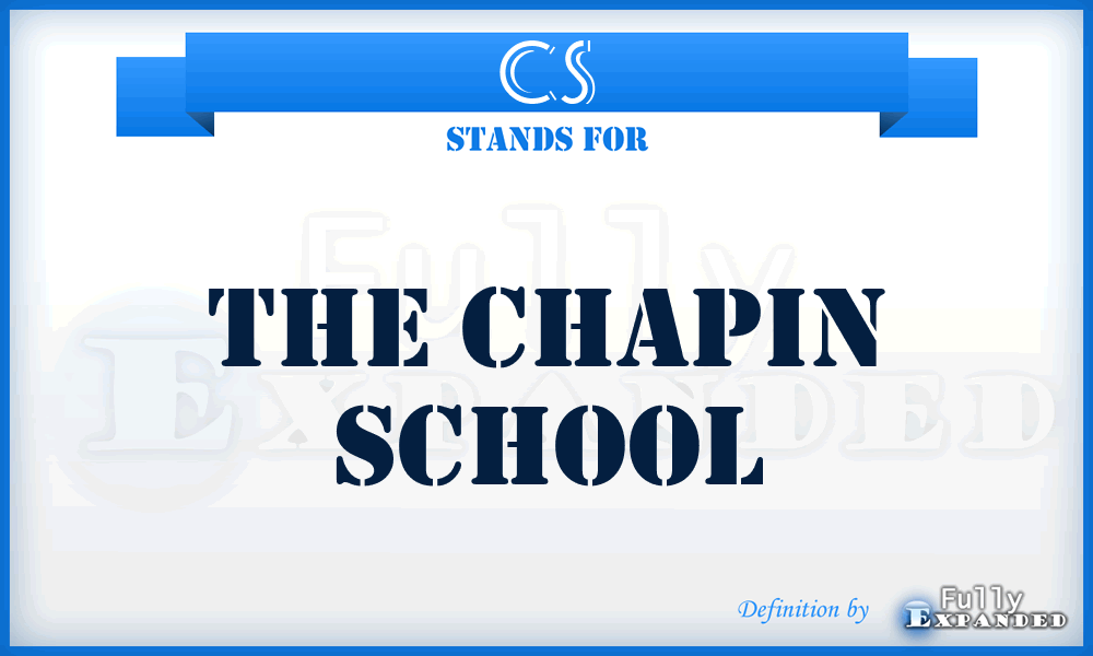 CS - The Chapin School