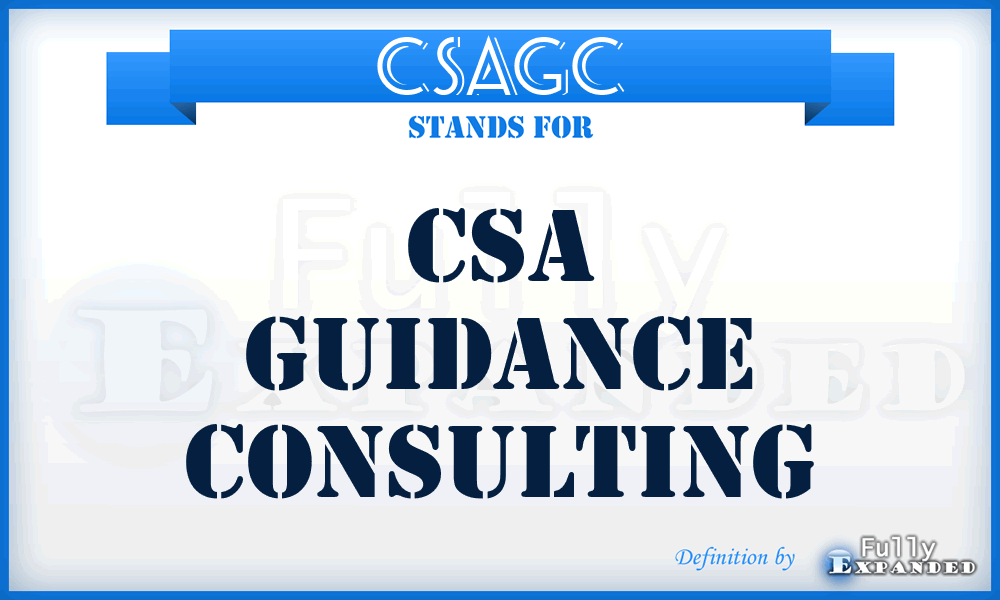 CSAGC - CSA Guidance Consulting