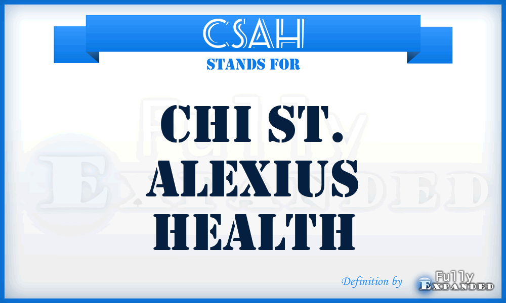 CSAH - Chi St. Alexius Health